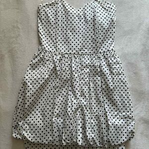 Windsor Strapless Polkadot Dress M